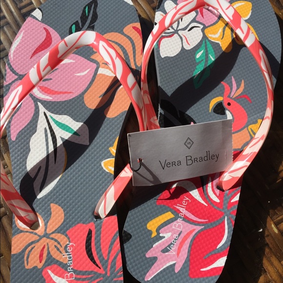 NWT Vera Bradley Tropical flip flops - Picture 6 of 6